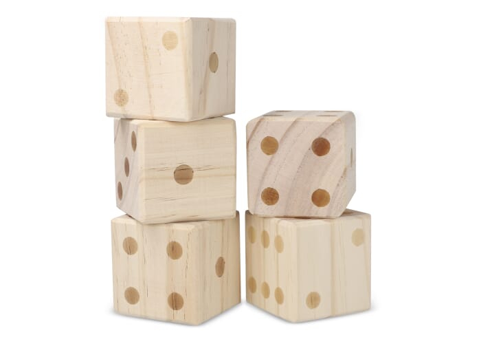 Jeu de dés géant en bois à personnaliser Bois / Bois